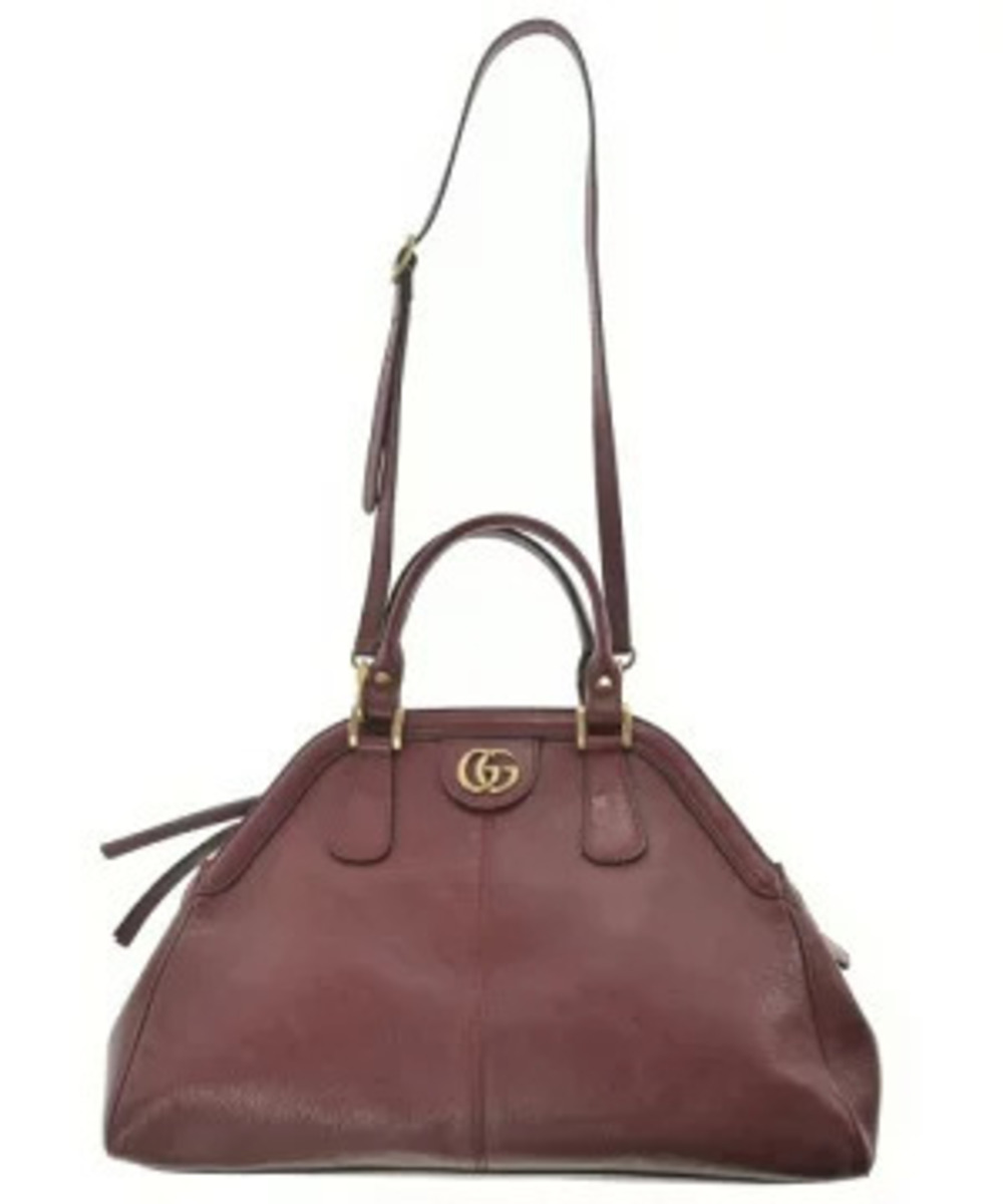Gucci ReBelle handle bag signature GG Burgundy Red - Picture 3 of 7